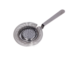 Coador De Bar Profissional De Aço Inoxidável Com Filtragem Fina Para Coquetéis, Ideal Para Bares, Restaurantes E Festas. Acabamento Preto.