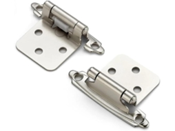2 Dobradiças De Mola Com Fechamento Automático E Parafusos Para Portas Armários Sobrepostas, Dobradiças Embutidas Para