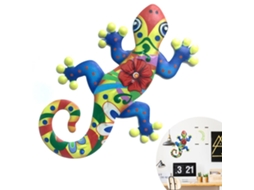 Decoração De Parede De Lagarto De Metal Para Casa E Exterior Pendurada
