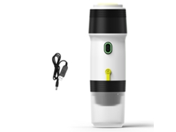 Máquina de café portátil sem fio 3 em 1, 120ml, cápsula, moído, para carro, casa, viagem
