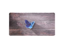 Mouse Pad E Tapete De Mesa De Couro Impresso, Para Gaming E Escritório, Com Estampa De Borboleta.