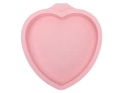 Molde De Silicona Reutilizable Para Hornear Pasteles Corazón Rosa Para Cocina Y Pastelería