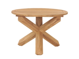 Mesa Jantar Jardim Ø110x75 Cm Madeira Maciça Teca MAISON EXCLUSIVE