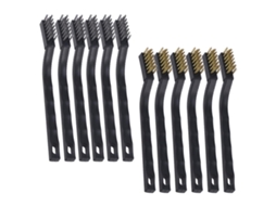 Conjunto De 12 Escovas De Metal Com Fio De Cobre Banhado A Prata, Práticas Para Limpeza.