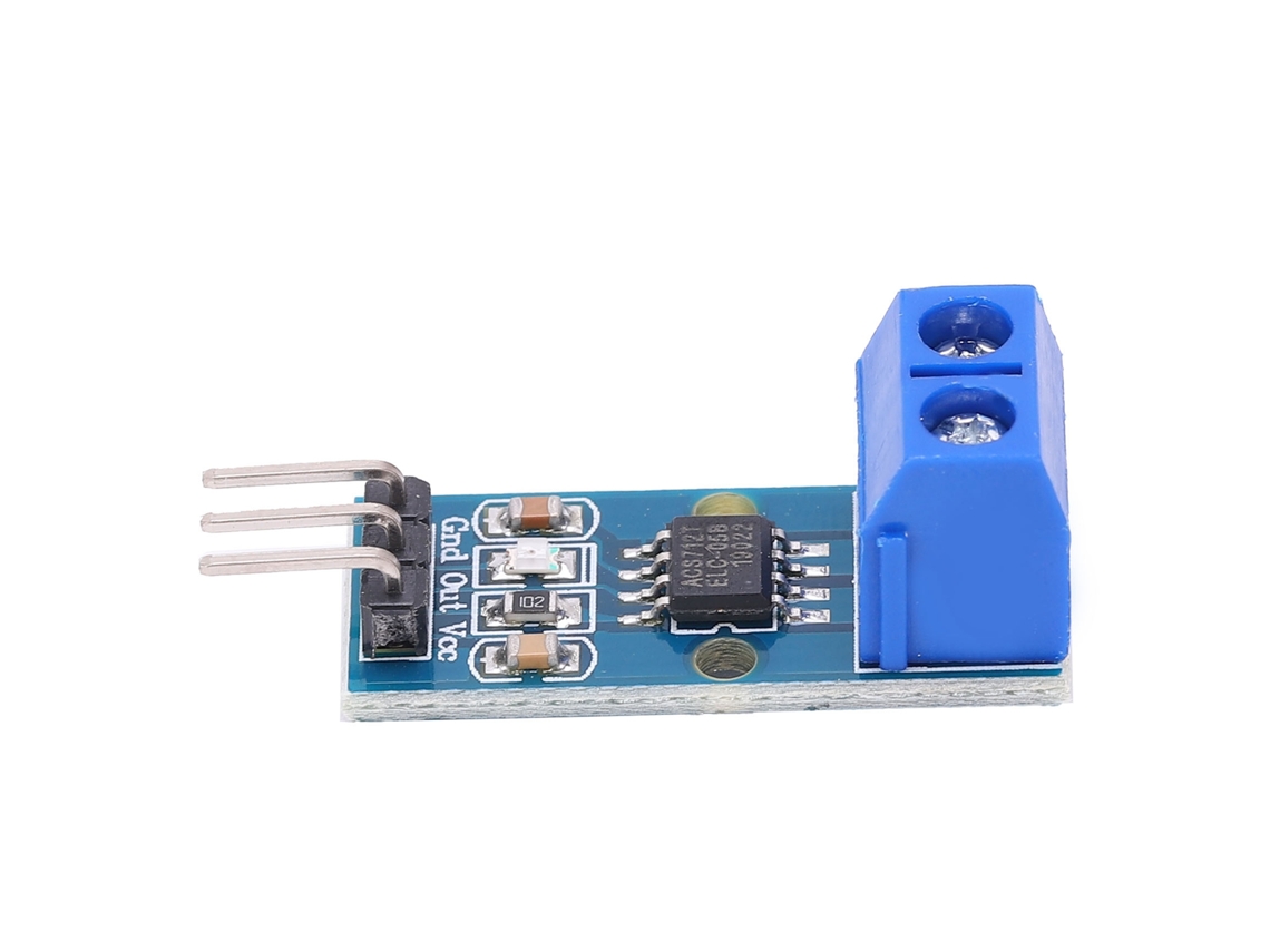 Módulo Sensor de Corrente ACS712 faixa 5A componente eletrônico controle distribuição de energia