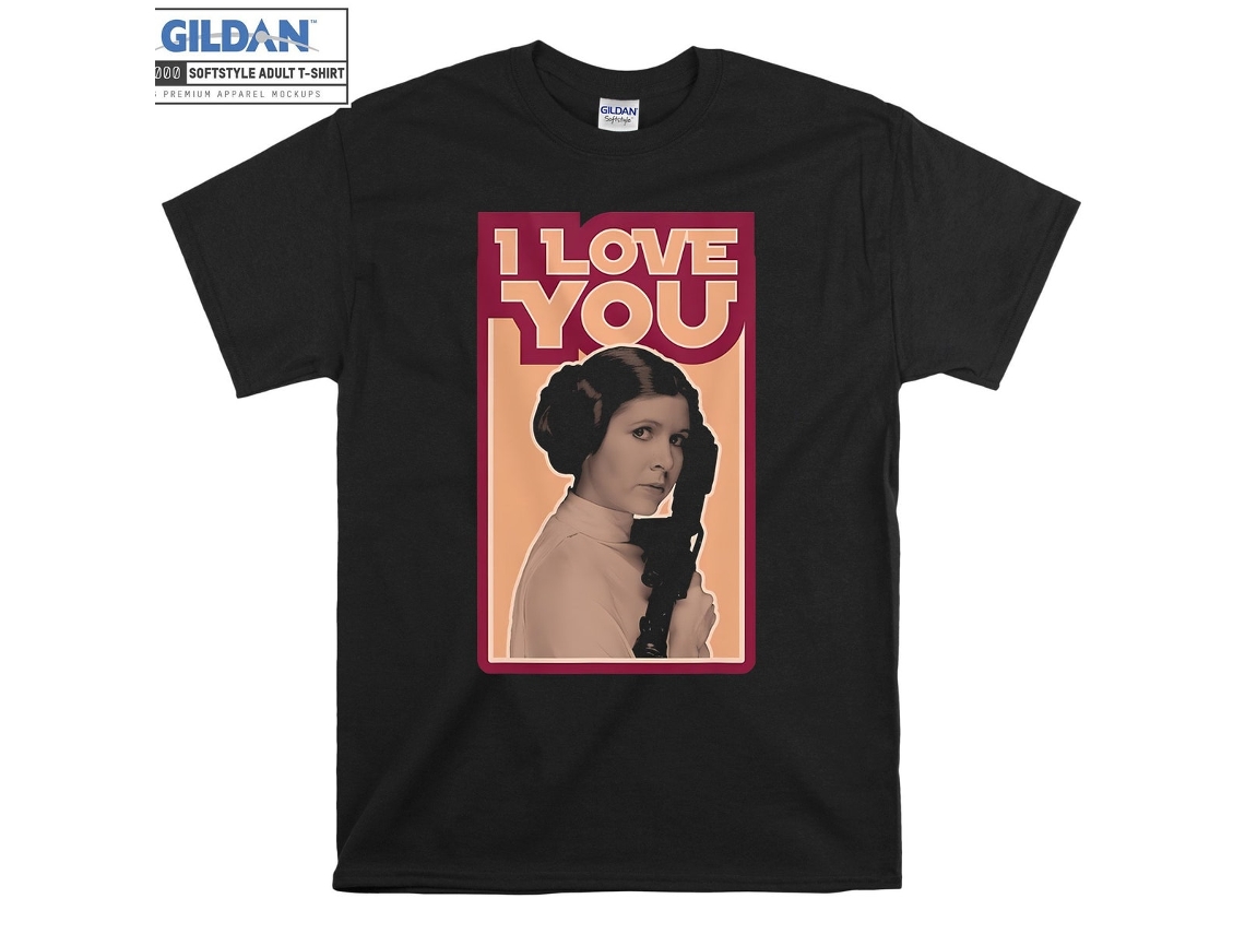 T-shirt Rockinstone Leia I Love You Iconic（xxl）