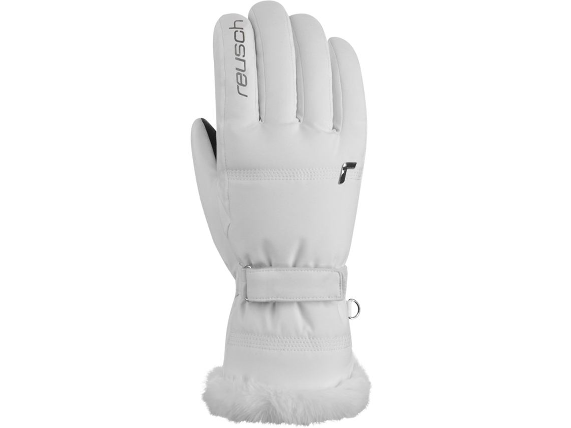 Luvas para Ski REUSCH (Unissexo - Branco - Tamanho 6)