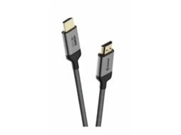Cabo HDMI 2.0 para HDMI M/M de 3m com pontas de alumínio douradas. Suporta 4K a 60Hz e transferência de dados até 18GB/s.