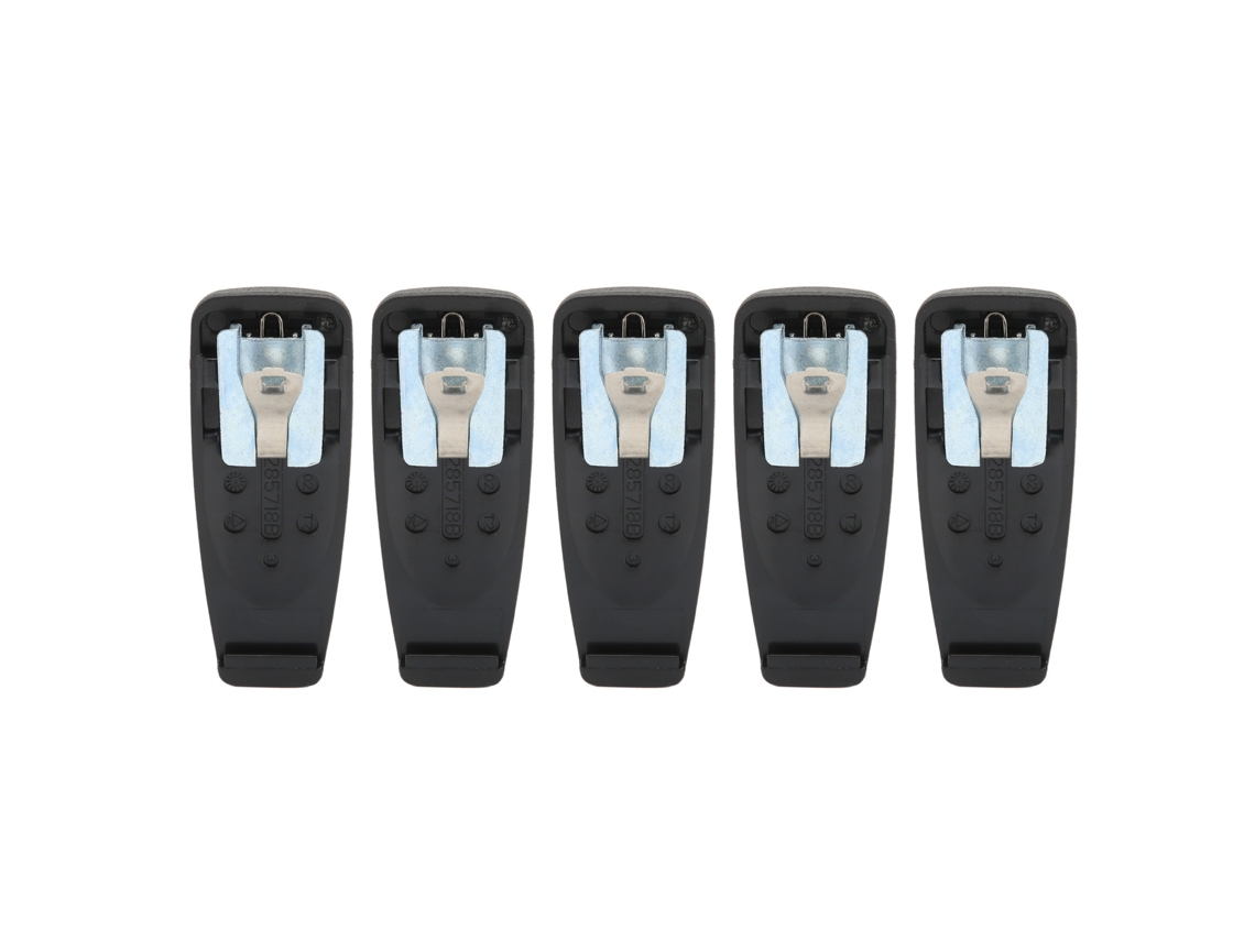Kit de 5 clipes de cinto para rádio, multiuso e portáteis, compatíveis com Motorola Gp2000 Gp88s Gp328 CHABERLU