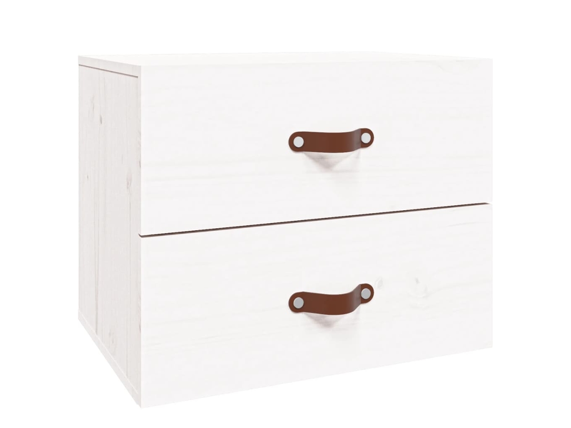 Wall-mounted Bedside Cabinet, Wall-mounted Bedside Cabinets Vidaxl Branco Madeira (n/a)