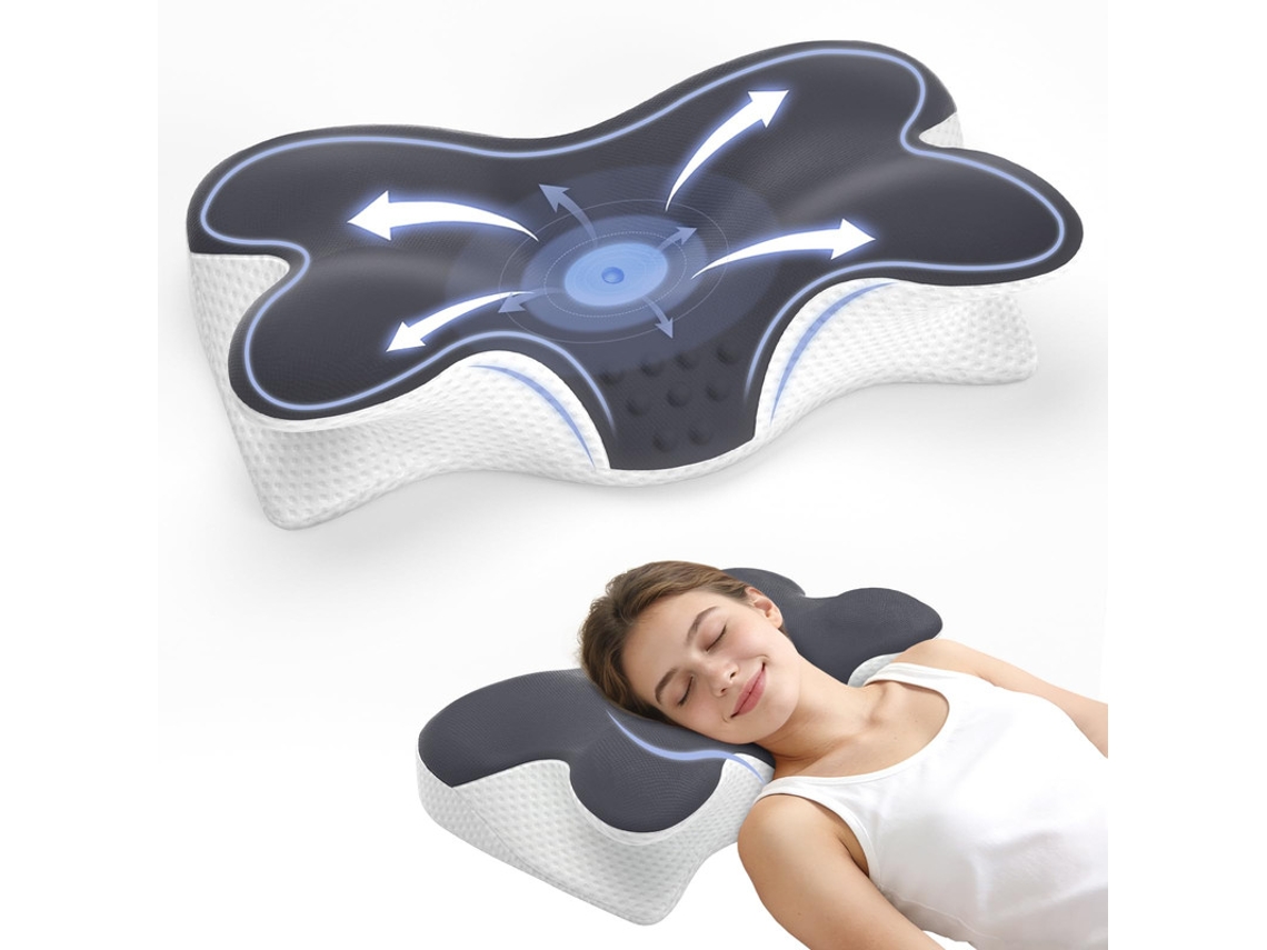 Almofada Cervical, Almofada Ergonómica Para Dormir, Almofada Ortopédica Anatómica Para Quem Dorme De Lado