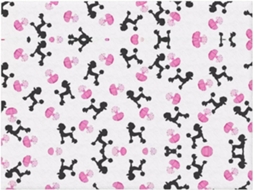 Colcha de Flanela Macia e Quente com Estampa Poodle Frasco Perfume Rosa 152 4 X 127 Cm, Macio, Quente, Ideal P