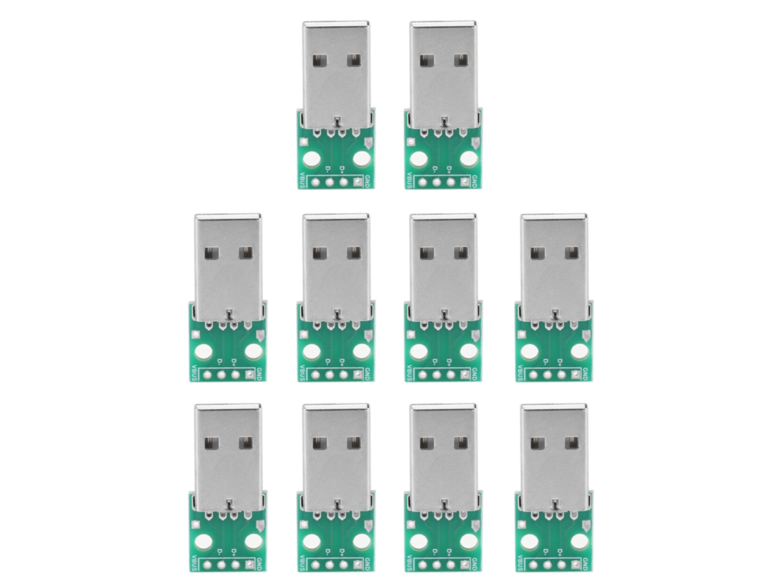 Laxiscreed Adaptador Usb Type A Macho Para Dip Com 4 Pinos E Passo De 2,54mm