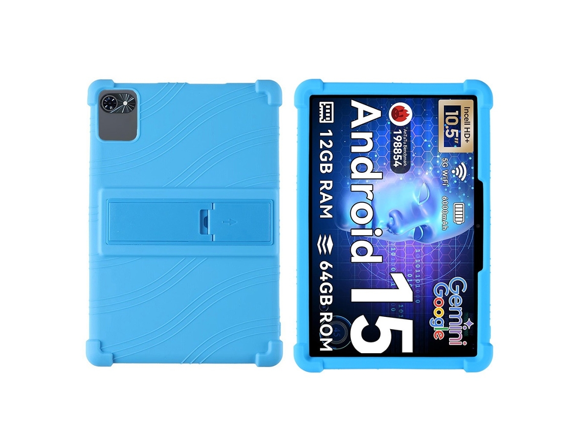 Capa Elysve Para Tabwee T80 10.5 Polegadas Com Suporte Anti-impacto Azul Celeste