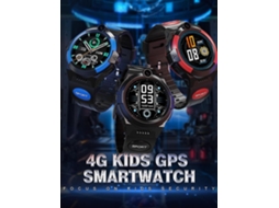 Smartwatch Infantil 4g Lt32 Com Gps, Sos E Resistência À Água Ip67 - Preto