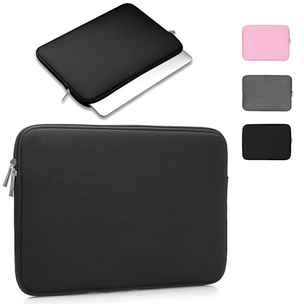 Capa Para Notebook / Capa Protetora Para Notebook - Escolha O Tamanho Preto 15 Polegadas - Preto Preto