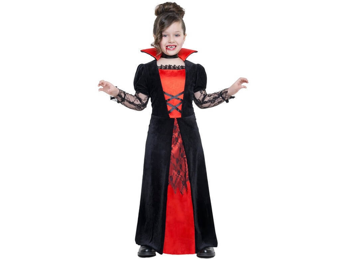 Fato de Menina DISFRAZZES Vampira Renda (Tam: 7 a 9 anos)