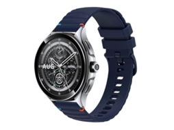 Pulseira De Silicone De 22 Mm Com Costura Ondulada Em Pontos.
