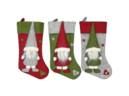 Meias De Natal De Pelúcia Penduradas Na Árvore De Natal, Boneco De Neve E Suporte Para Papai Noel, Para Decoração De Festa De Natal Olysi Shop (a)