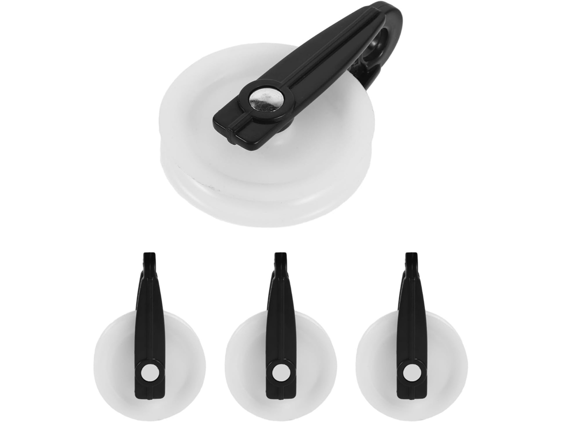 Conjunto De 4 Polias Nylon Para Varal, 2 Polegadas, Para Varanda Terraço