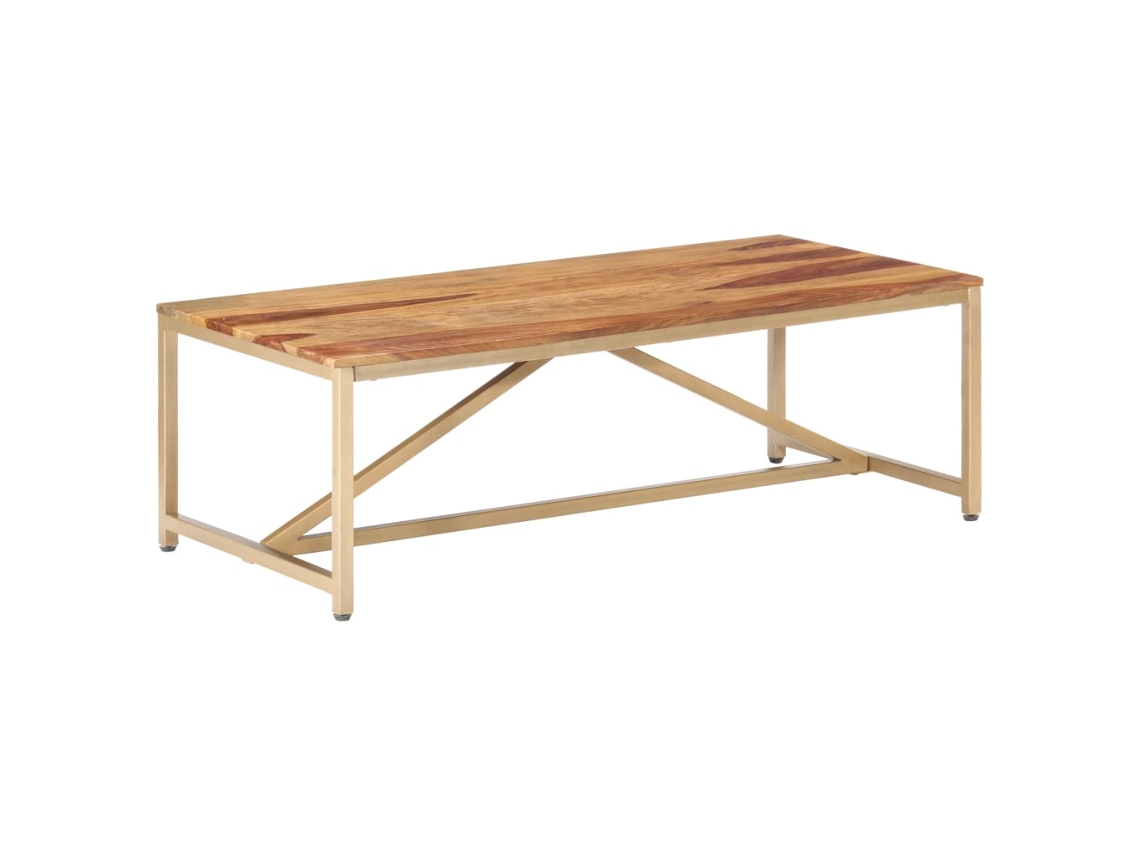 Vidaxl Mesa De Centro 120x60x40 Cm Madeira Maciça