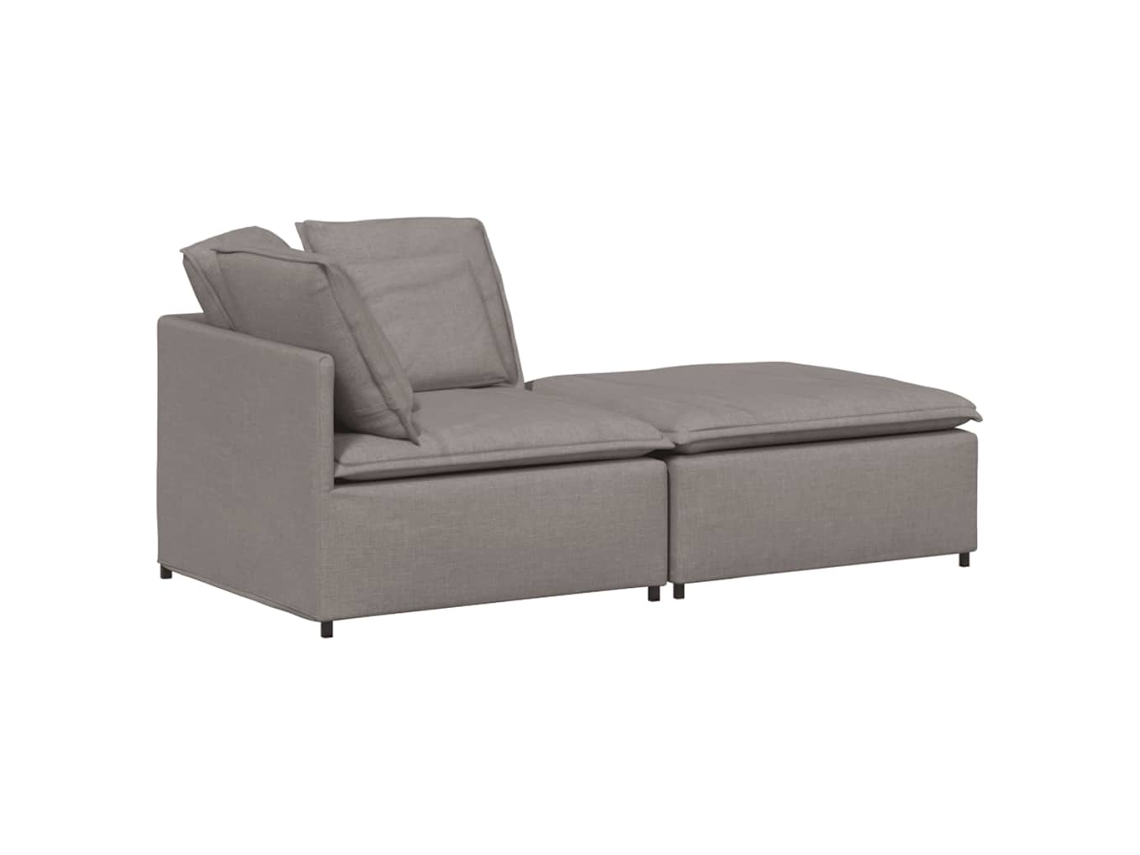 Sofá Modular Vidaxl Cinzento-acastanhado Tecido