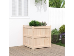 Vidaxl Vaso De Jardim 70x70x70 Cm Madeira De Pinho Maciça