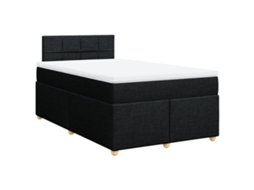 Box Spring Bed, Box Spring Beds Vidaxl Preto Tecido (120 X 190 Cm)