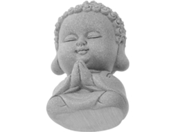 Estatueta De Buda Em Pedra Para Decoração De Jardim E Entrada.