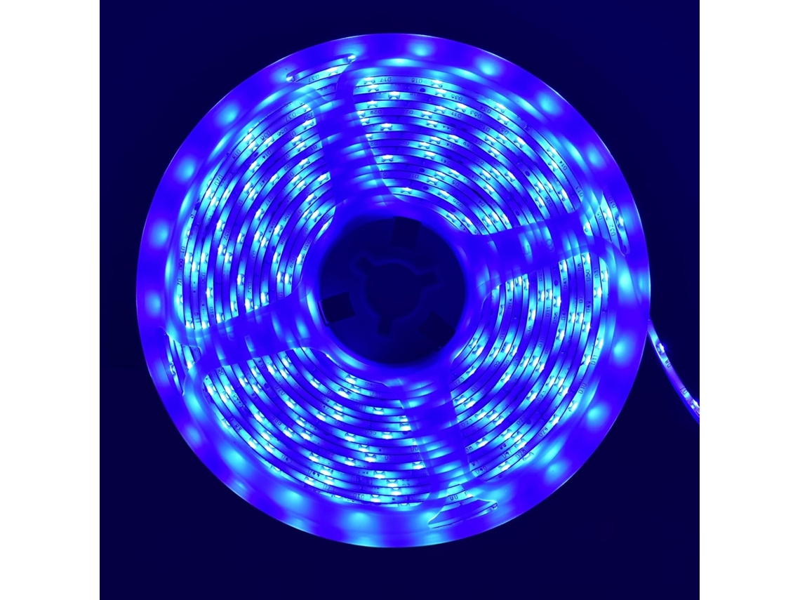 Fita de Led Azul, 10m, 2835 Smd, 12v, Flexível e À Prova D'água, Ideal para Quarto, Cozinha, Armário, Guarda, Roupa e Tv BRILVIBERA