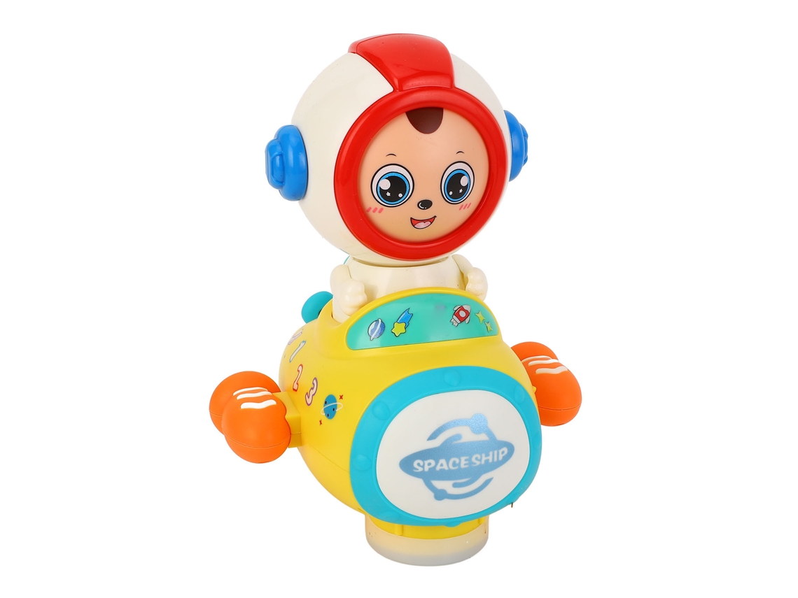 Bj-brinquedo Para Tummy Time Com Luz E Música Astronauta Com Rostos Mudáveis Carro Marcha Universal Bebê Musical