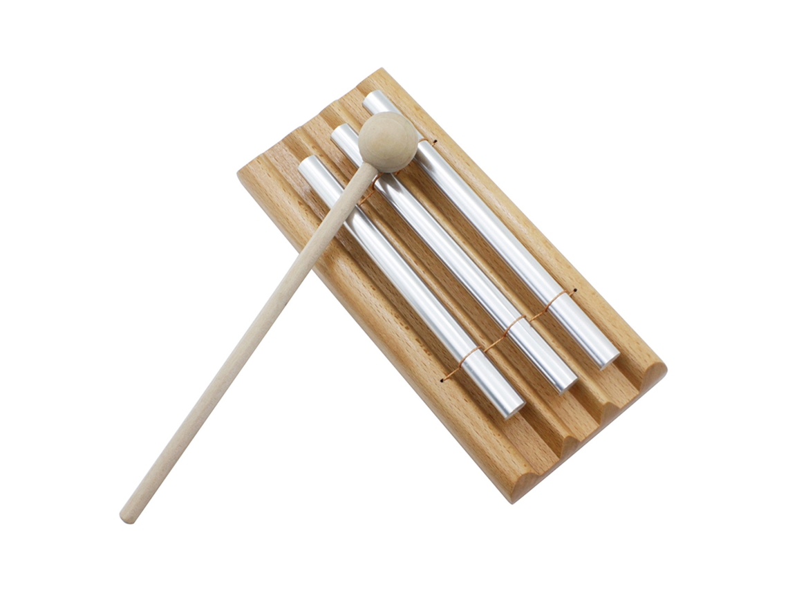 Aetheria-sino De Meditação De Três Tons Instrumento De Percussão De Madeira Com Martelo
