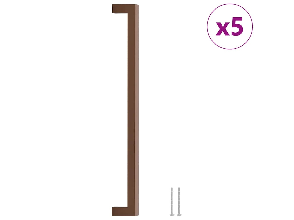 Cabinet Handle, Cabinet Handles Vidaxl Marrom Aço Inoxidável (320 Mm)