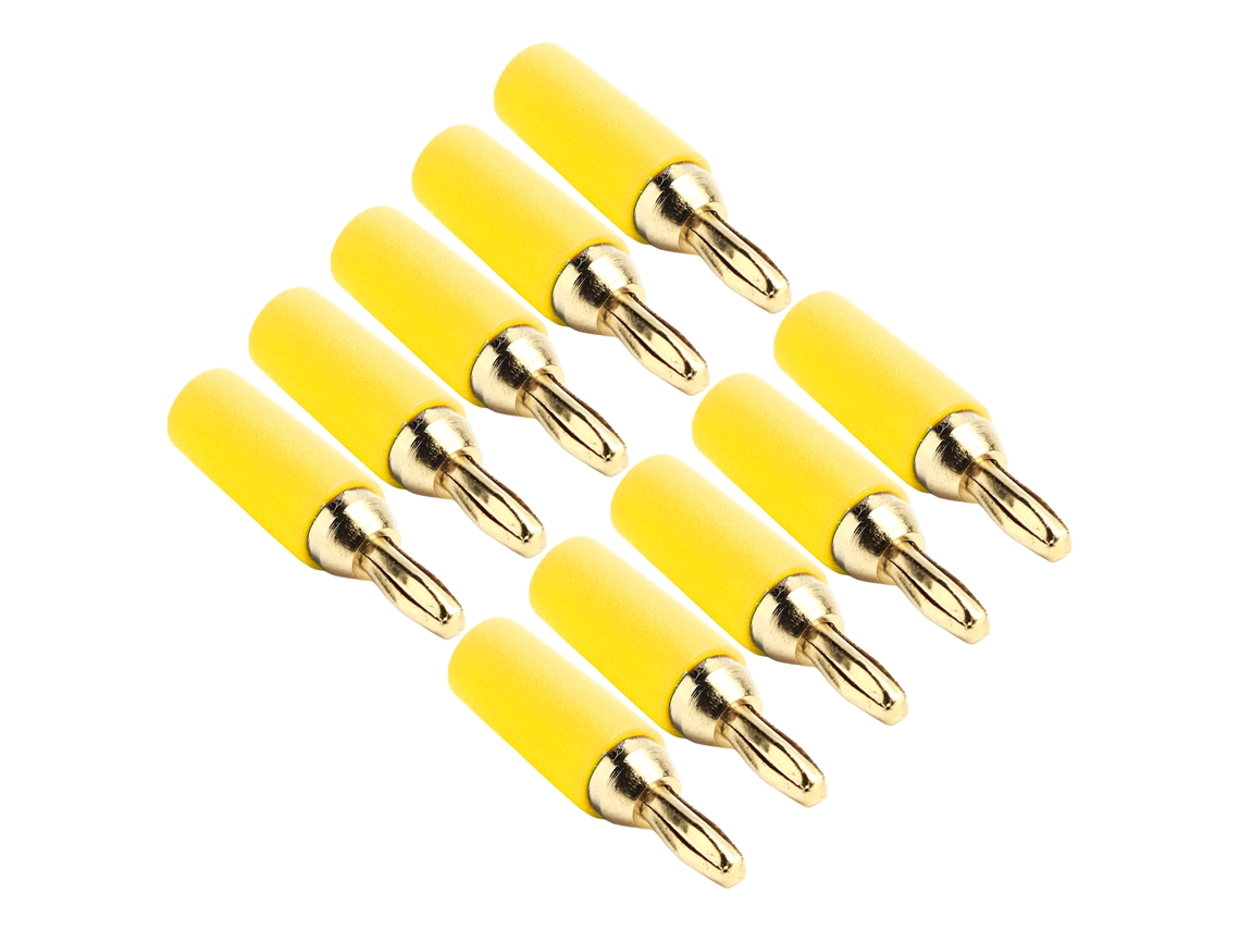 Laxiscreed Banana Plugs 2.5mm Dourados Em Latão Para Áudio De Alta Qualidade