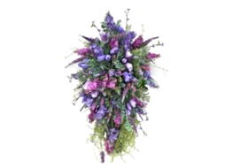 Guirlanda Floral Artificial com Lírios, Jacintos e Hortênsias LAXISCREED