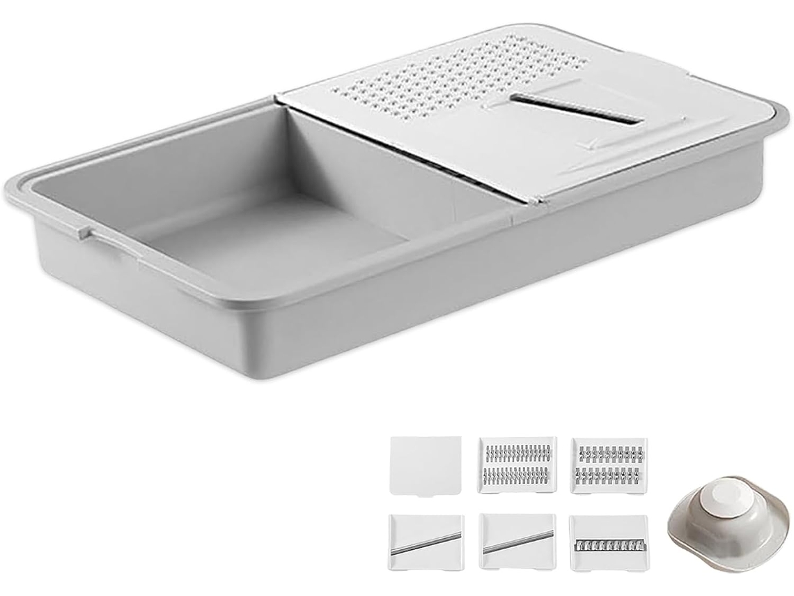 Multi-functional Grater Drainer Cutting Board, 6 In 1 Board With
