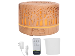 Humidificador Difusor Aromático De Madeira 700ml 7 Luzes Led 110-240v Plugue Eu