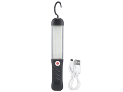 Lanterna de Trabalho Led Magnética, 3 Modos, 6000k, Usb, Recarregável, Plegável, com Gancho, para Acampamento | S/MARCA