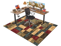 Tapete Cadeira Escritório Protetor Piso Carpete Gamer Antiderrapante 80 X 120 Cm Parquet Gamer...