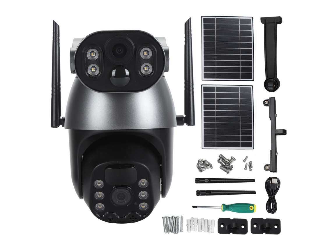 Câmera Binocular Solar Para Exterior (6mp Hd, À Prova D'água E Sem Fio)