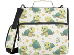 Pasta Com Zíper, Alça De Ombro E Mão, Vários Bolsos, 3, 8cm 1, 5 Polegadas, 3 Compartimentos Selos, Portfólio