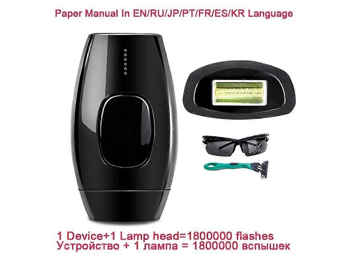 Depilador Ipl Permanente Com 1800000 Flashes, Depiladora Facial A Laser, Fotodepilador Indolor, Manual Multilíngue.