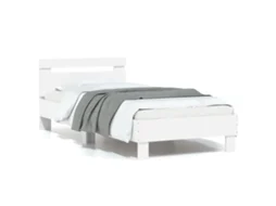 Estrutura de Cama com Cabeceira 90x200 cm Derivados Madeira Branco MAISON EXCLUSIVE (90x200 cm)