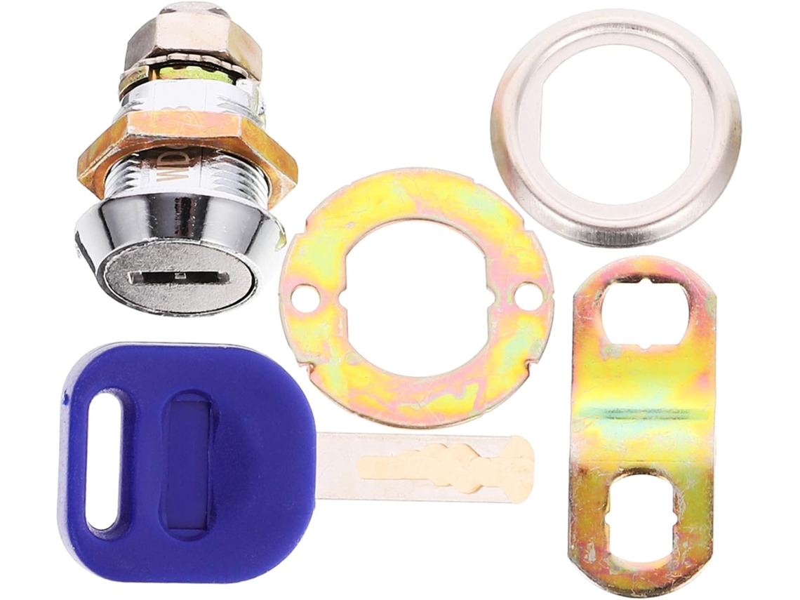 Fechadura De Segurança Multiuso Sewroro Para Gavetas E Armários, Resistente E Com Chave, Feita De Ferro E Plástico