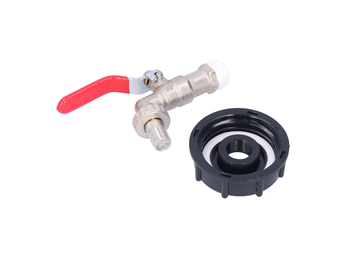 Adaptador De Torneira Para Tank Ibc Laxiscreed Com Rosca Grossa Em Latão