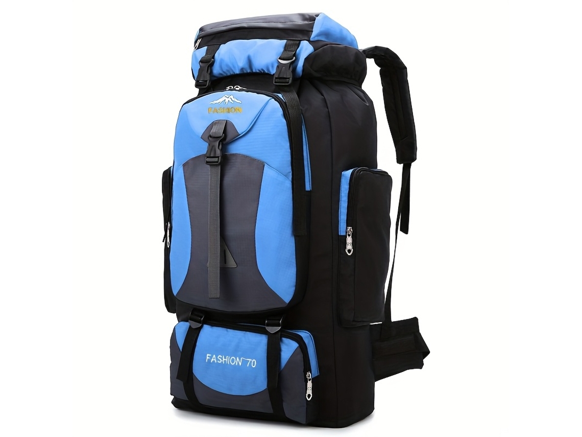Mochila De Viagem De Nylon De 70 Litros Para Caminhadas E Camping, Para Transporte E Organização Prática Dos Artigos Indicados