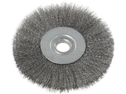 Escova De Aço Inoxidável Frisada 4 Polegadas Diâmetro Para Esmerilhadeira Angular, Que Remove Ferrugem, Resíduos De