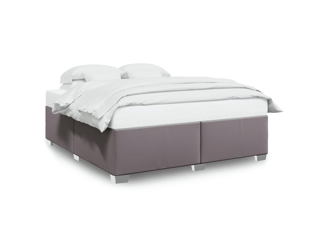 Bed Frame, Bed Frames Vidaxl Cinzeto Couro Artificial (200 X 200 Cm)
