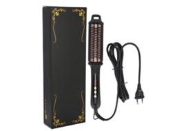 Pente De Alisamento De Cabelo Elétrico Anti-calda Desmontável Com Painel Cerâmico Tourmalina E Tela Digital Led