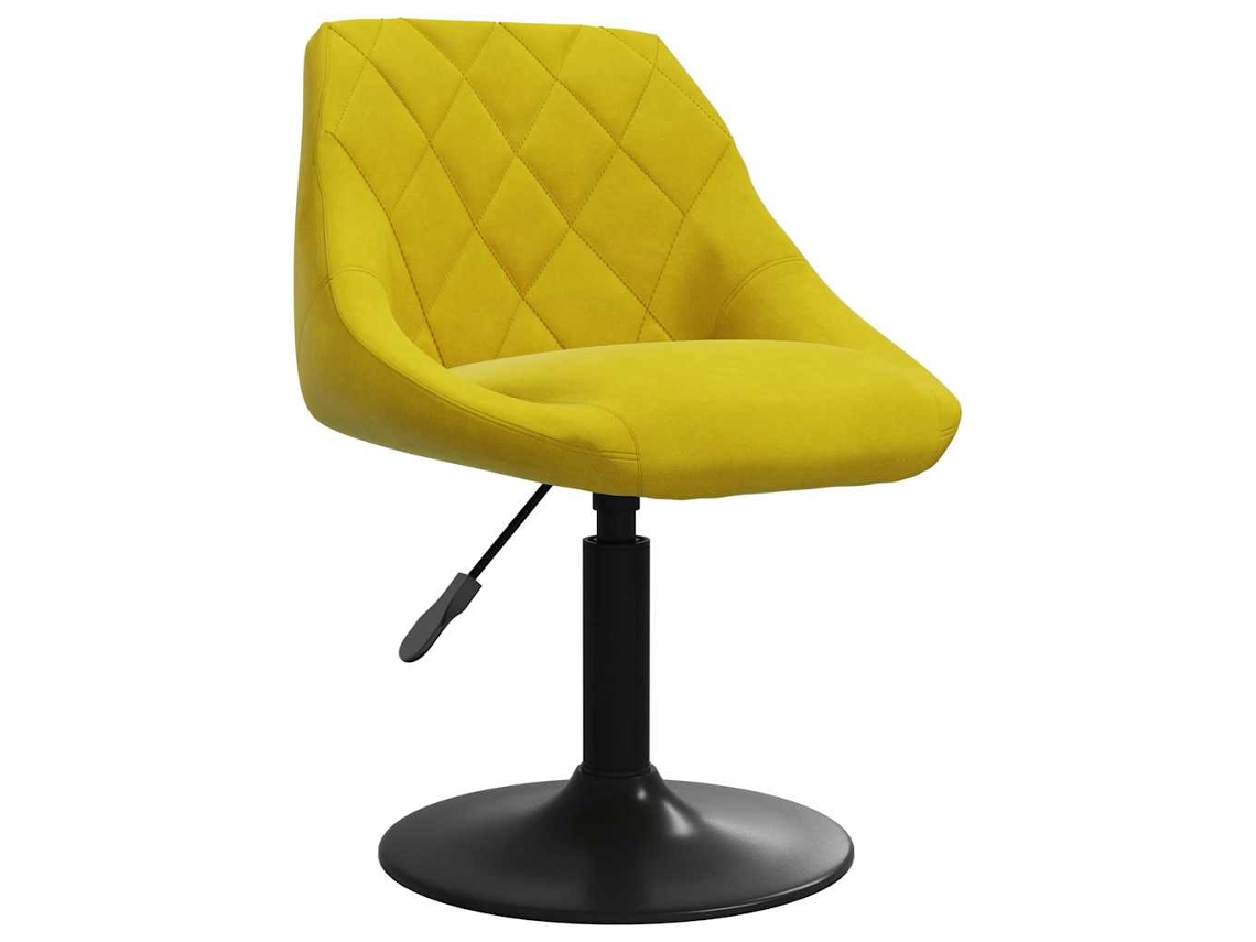 Banco de Bar Veludo Amarelo Mostarda MAISON EXCLUSIVE